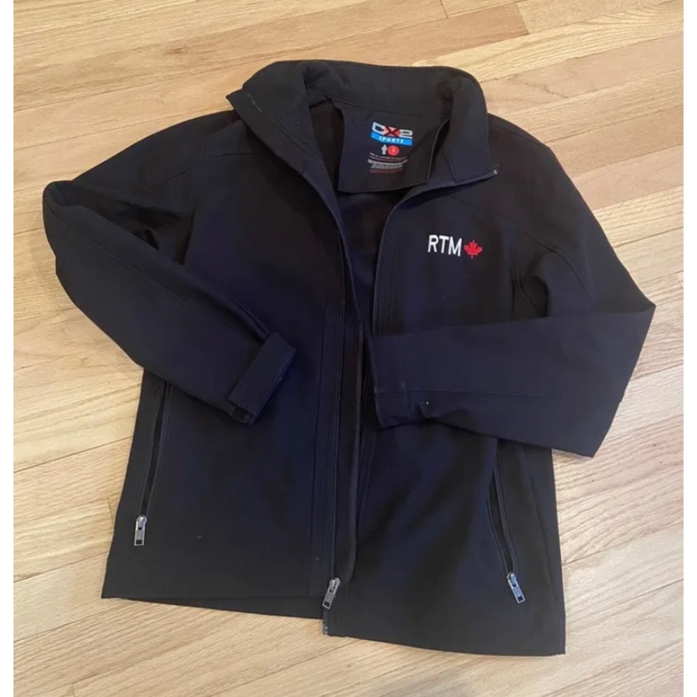 Coat Bombers Jacket Black RTM Ottawa Canada RTM Rail Railroad Transportation S